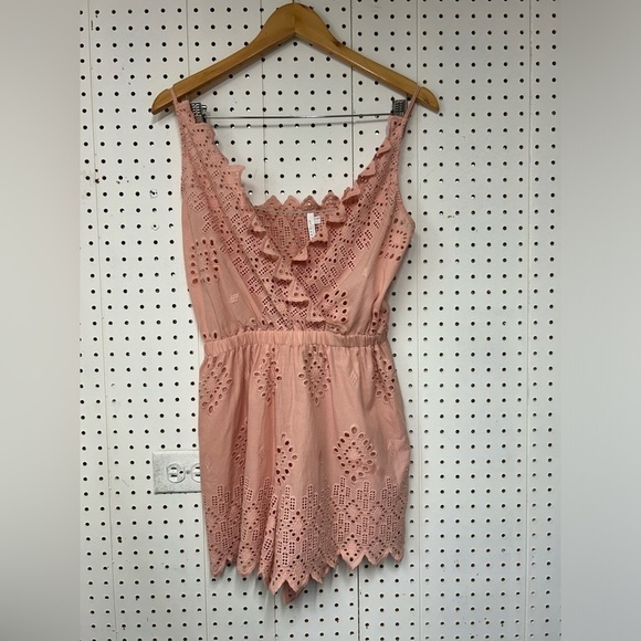 Seafolly Eyelet Pink Romper - Picture 4 of 6